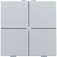Lage Kosten Niko 121-51004 Viervoudige drukknop voor Niko Home Control Sterling