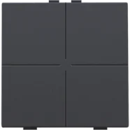 Niko 122-51004 Viervoudige drukknop voor Niko Home Control Anthracite Seizoensaanbieding