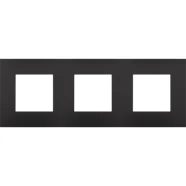 Niko 200-76700 drievoudige afdekraam Pure Bakelite piano black Direct Beschikbaar