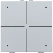 Niko 121-52204 Viervoudige drukknop met leds en comfortsensoren voor Niko Home Control Sterling Dagaanbieding