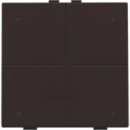 Niko 124-52204 Viervoudige drukknop met leds en comfortsensoren voor Niko Home Control Dark brown Voordeelprijs