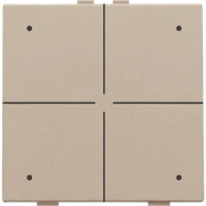 Koop Vandaag Niko 157-52204 Viervoudige drukknop met leds en comfortsensoren voor Niko Home Control Champagne coated