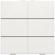 Niko 101-51006 Zesvoudige drukknop voor Niko Home Control White Op = Op