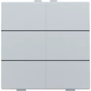 Niko 121-51006 Zesvoudige drukknop voor Niko Home Control Sterling Op = Op