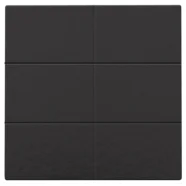 Niko 200-51006 Zesvoudige drukknop voor Niko Home control Bakelite piano black coated Voordeelprijs