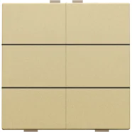 Koop Vandaag Niko 221-51006 Zesvoudige drukknop voor Niko Home Control Alu gold coated