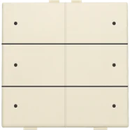 Uitverkoop Niko 100-52206 Zesvoudige drukknop met leds en comfortsensoren voor Niko Home Control Cream