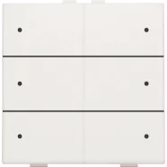 Rechtstreeks Van De Fabrikant Niko 101-52206 Zesvoudige drukknop met leds en comfortsensoren voor Niko Home Control White