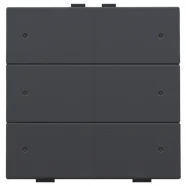 Uitverkoop Niko 122-52206 Zesvoudige drukknop met leds en comfortsensoren voor Niko Home Control Anthracite