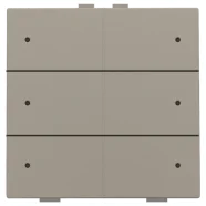 Niko 123-52206 Zesvoudige drukknop met leds en comfortsensoren voor Niko Home Control Bronze Gereduceerde Prijs