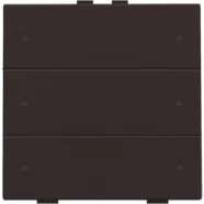 Niko 124-52206 Zesvoudige drukknop met leds en comfortsensoren voor Niko Home Control Dark brown Nu Kopen
