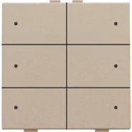 Niko 157-52206 Zesvoudige drukknop met leds en comfortsensoren voor Niko Home Control Champagne coated Dagaanbieding
