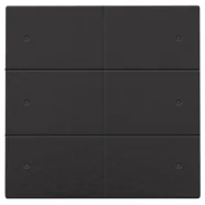 Nieuw Niko 200-52206 Zesvoudige drukknop met leds en comfortsensoren voor Niko Home Control Bakelite piano black coated
