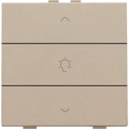 Niko 157-51043 Enkelvoudige dimbediening voor Niko Home Control Champagne coated Beperkte Voorraad
