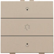 Niko 157-52043 Enkelvoudige dimbediening met leds voor Niko Home Control Champagne coated Favoriet