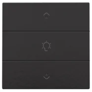 Veilige Betaling Niko 200-52043 Enkelvoudige dimbediening met leds voor Niko Home Control Bakelite piano black