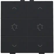 Niko 161-51046 Tweevoudige dimbediening voor Niko Home Control Black coated Weekendaanbieding