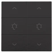 Niko 200-51046 Tweevoudige dimbediening voor Niko Home Control Bakelite piano black coated Alleen Vandaag