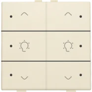 Niko 100-52046 Tweevoudige dimbediening met leds voor Niko Home Control Cream Nu Kopen