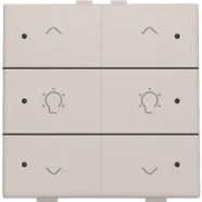 Niko 102-52046 Tweevoudige dimbediening met leds voor Niko Home Control Light grey Seizoensaanbieding