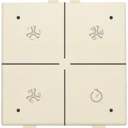 Niko 100-52054 Ventilatiebediening met led voor Niko Home Control, Cream Exclusieve Aanbieding