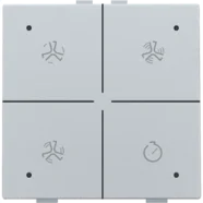 Niko 121-52054 Ventilatiebediening met led voor Niko Home Control, sterling Bestseller