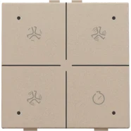 Niko 157-52054 Ventilatiebediening met led voor Niko Home Control, champagne coated Hete Deal