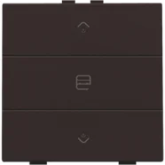 Hoge Kwaliteit Niko 124-52033 Enkelvoudige motorsturingsbediening met leds voor Niko Home Control Dark Brown