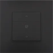 Niko 200-52033 Enkelvoudige motorsturingsbediening met leds voor Niko Home Control, Bakelite piano black coated Finale Uitverkoop