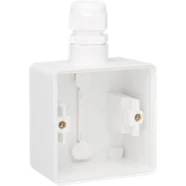 Niko 701-84151 Spuitwaterdichte opbouwdoos met één M20-ingang met wartel voor één functie Wit Lage Kosten