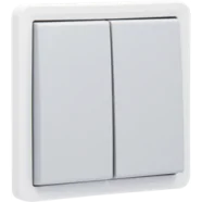 Niko 700-31505 Spuitwaterdichte serieschakelaar 10 AX/250 Vac met insteekklemmen Grijs Direct Verzonden
