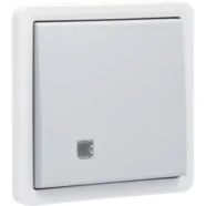 Niko 700-30000 Spuitwaterdichte, verlichtbare enkelvoudige drukknop 10 A/250 Vac met doorschijnend venster en een N.O.-of N.G.-contact, met schroefklemmen Grijs Speciale Aanbieding