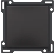Niko 200-61105 Afwerkingsset voor enkelvoudige schakelaar of drukknop, Bakelite piano black coated Laatste Versie
