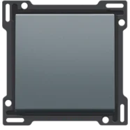 Lage Prijs Niko 220-61105 Afwerkingsset voor enkelvoudige schakelaar of drukknop, Alu grey coated