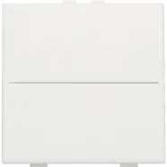 Niko 101-00001 Huisautomatisering - enkelvoudige toets voor draadloze schakelaar of drukknop met 2 bedieningsknoppen White Koop Online