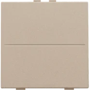 Niko 157-00001 Huisautomatisering - enkelvoudige toets voor draadloze schakelaar of drukknop met 2 bedieningsknoppen, Champagne coated Exclusieve Aanbieding