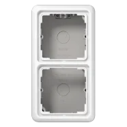 Jung CD 582 A WW Opbouwkap 2-voudig Alpine wit Beperkte Voorraad