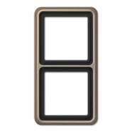 Jung CD 582 GB Afdekraam voor horizontale en verticale combinatie 2-voudig Goud-brons Koop Online