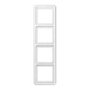 Jung CD 584 WW Afdekraam voor horizontale en verticale combinatie 4-voudig Alpine wit Favoriet