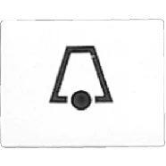Merkproduct Jung 33 K Symbool ‘‘bel‘‘ Wit