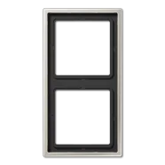 Jung ES 2982 LS 990 Afdekraam voor horizontale en verticale combinatie 2-voudig Edelstaal Koop Online