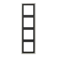 Jung ES 2984 LS 990 Afdekraam voor horizontale en verticale combinatie 4-voudig Edelstaal Betaalbaar