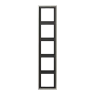Jung ES 2985 LS 990 Afdekraam voor verticale en horizontale combinatie 5-voudig Edelstaal Direct Verzonden