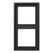 Jung AL 2982 AN LS 990 Afdekraam voor horizontale en verticale combinatie 2-voudig Antraciet (gelakt aluminium) Direct Verzonden