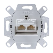 Jung UAE8-8UPOK6 Data-aansluitdoos cat. 6 / cat. 6A iso, 2 x 8-polig, voor 2 terminal Koop Vandaag