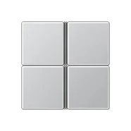Veilige Betaling Jung A 404 TSA AL Tasterset 4-voudig compleet Aluminium