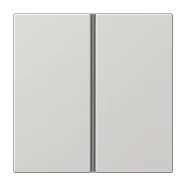 Veilige Betaling Jung LS 402 TSA LG Tasterset 2-voudig compleet Lichtgrijs