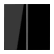 Jung LS 402 TSA SW Tasterset 2-voudig compleet Zwart Snelle Levering
