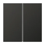 Jung AL 2402 TSA AN Tasterset 2-voudig compleet Antraciet (gelakt aluminium) Must-Have
