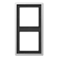Jung AL 2982 LS 990 Afdekraam voor horizontale en verticale combinatie 2-voudig Aluminium Seizoensaanbieding